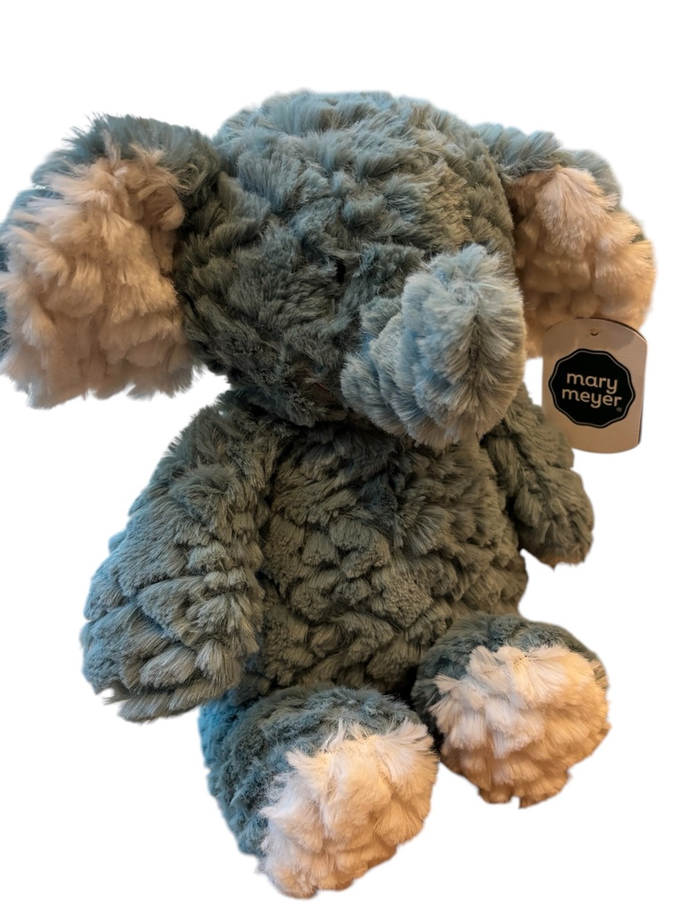 Mary Meyer Plush Elephant Blue Fuzzy NWT 13”